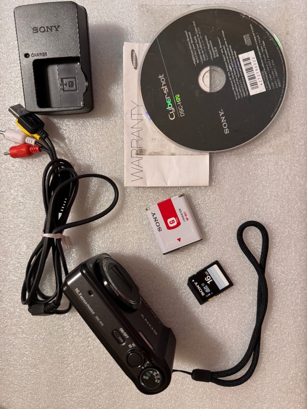 Sony Cyber-shot DSC-H70 16.1MP 10x Optical Zoom Digital Camera - Black